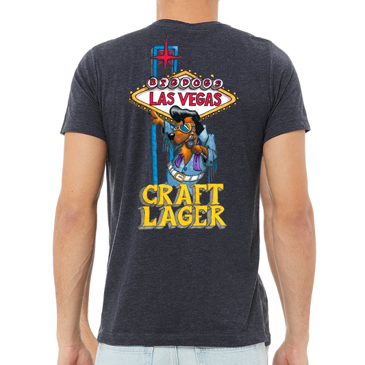 "Las Vegas Craft Lager" T-shirt (Heathered Navy)